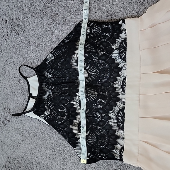 B. Darlin Junior's Sleeveless Dress - Black&Pale/Light Pink - Picture 10 of 11